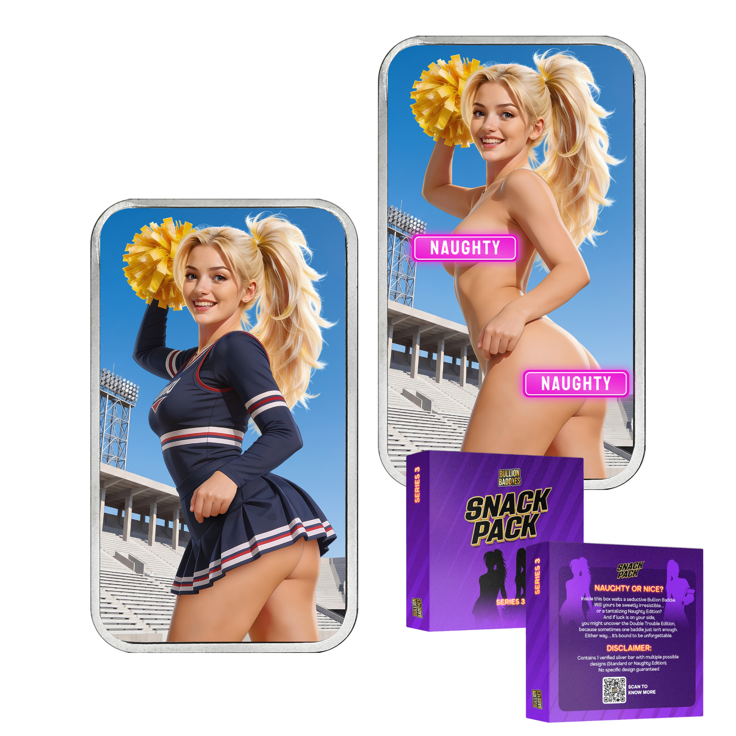 Bullion Baddies Snack Pack Series 3: Nerd & Cheerleader