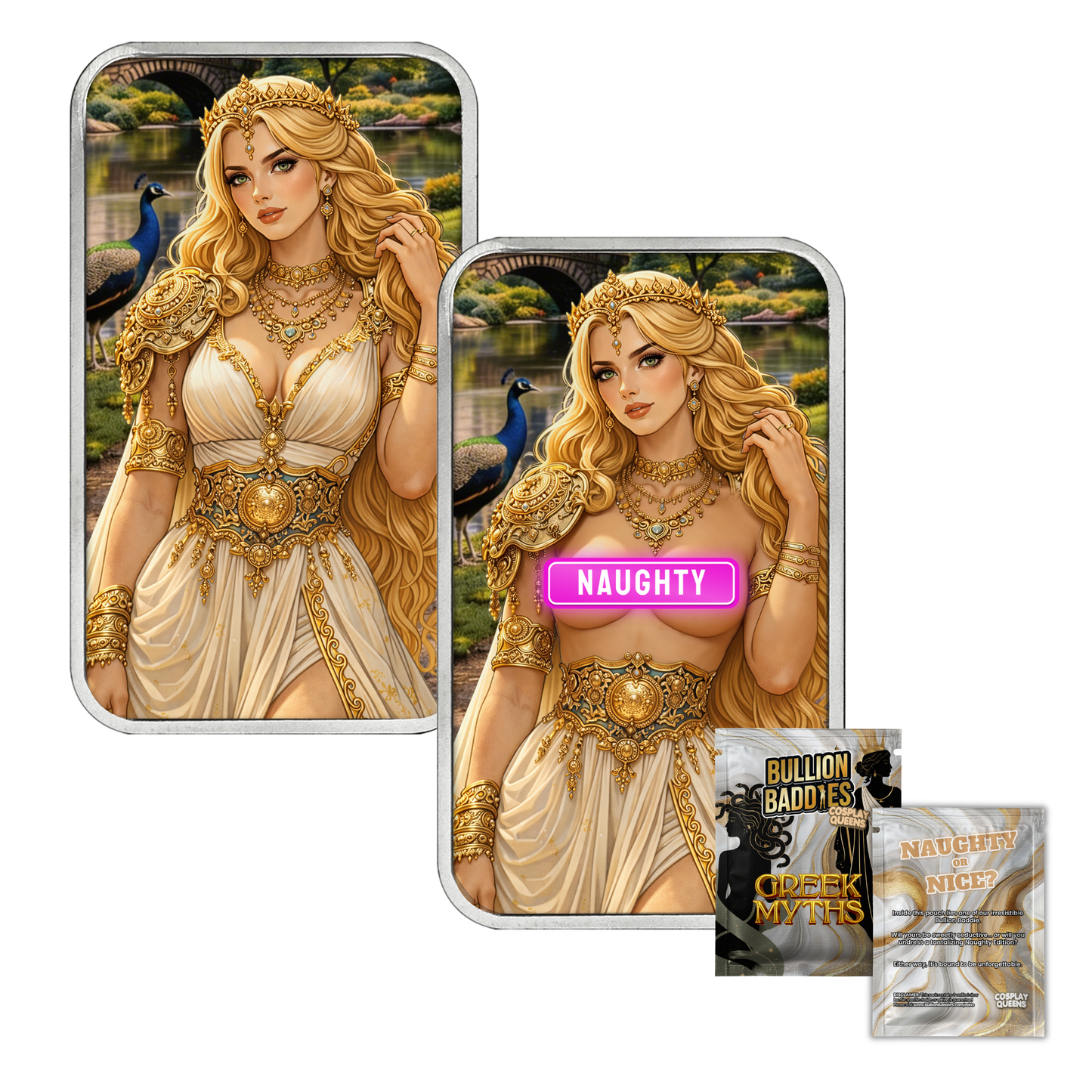 Bullion Baddies Special Edition Luxe Pack 2: Greek Mythology Hera and Medusa