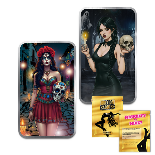Bullion Baddies Special Edition 7: Halloween – Mortuary Michelle & Carlita Calavera