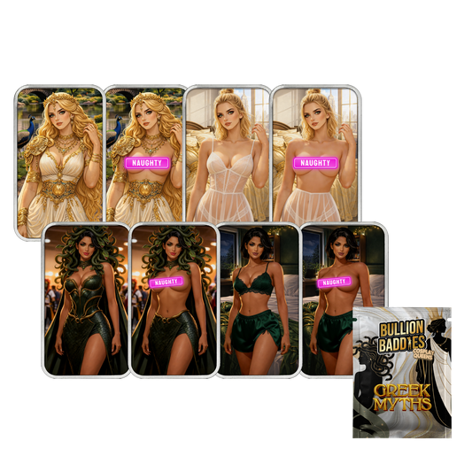 Bullion Baddies Special Edition Luxe Pack 2: Greek Mythology Hera and Medusa