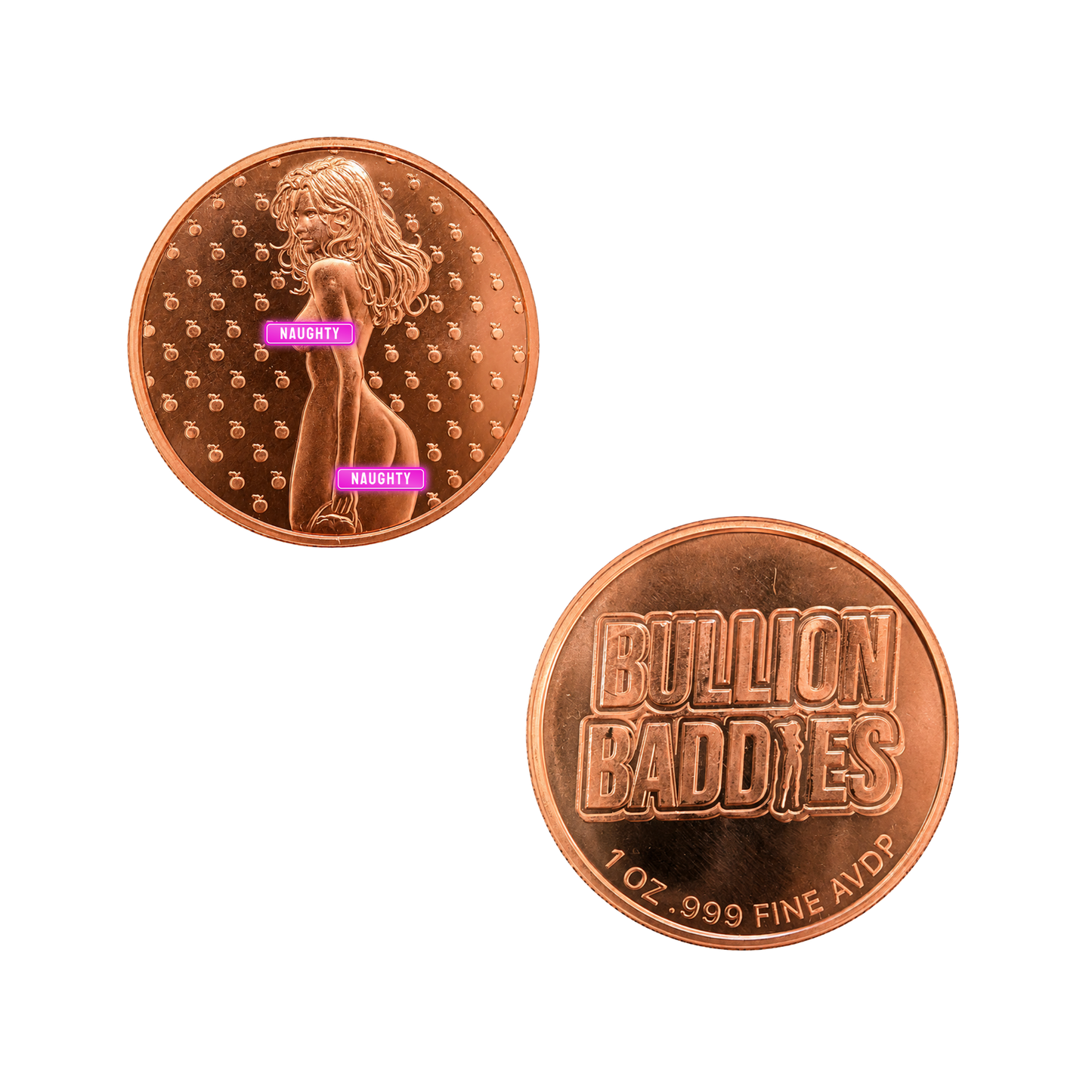Bullion Baddies Copper Coin - Peachy Paula