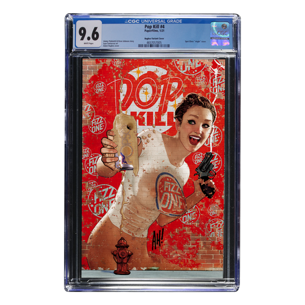 CGC Graded 9.6 copy of PopKill #4 featuring the Adam Hughes variant cover
