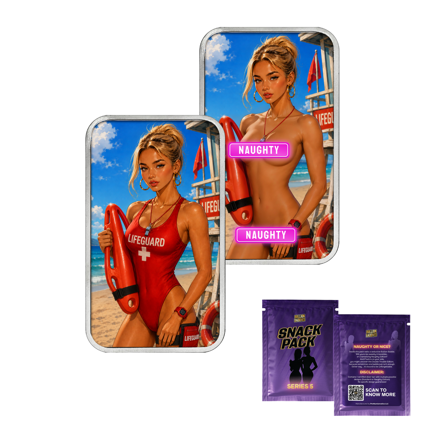 Bullion Baddies Snack Pack Series 5: Lifeguard & Ice Cream