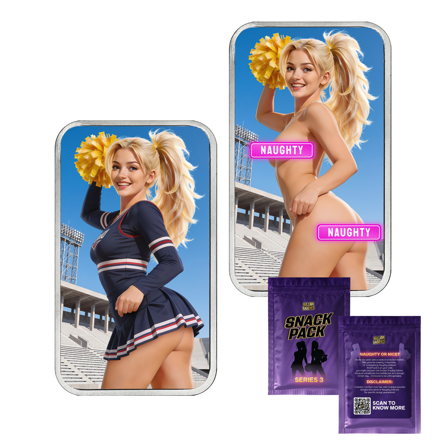 Bullion Baddies Snack Pack Series 3: Nerd & Cheerleader